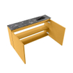 MONDIAZ TURE-DLUX 100cm toiletmeubel Ocher. EDEN wastafel Lava positie rechts. Met 1 kraangat. SW1103889