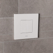Wisa Delos Bedieningspaneel - vierkant - 16x16x1 - dualflush - kunststof - wit 0770452