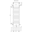 Plieger Genua designradiator horizontaal 1520x550mm 800W wit 7253308