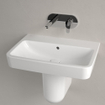 Villeroy & Boch O.novo wastafel 65x46cm zonder kraangat ceramic+ wit SW448455