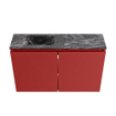 MONDIAZ TURE-DLUX 80cm toiletmeubel Fire. EDEN wastafel Lava positie links. Met 1 kraangat. SW1103792