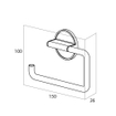 Tiger Tune Toiletrolhouder Messing geborsteld / Zwart 15x10x2.6cm SW296100