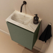 MONDIAZ TURE-DLUX 40cm toiletmeubel Army. EDEN wastafel Ostra positie links. Zonder kraangat. SW1104692