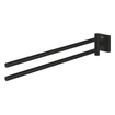 GROHE Start Cube QuickFix Handdoekhouder - 43.8cm - 2-lids - draaibaar - matte black SW1126536