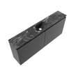 MONDIAZ TURE-DLUX 120cm toiletmeubel Dark Grey. EDEN wastafel Lava positie midden. Met 1 kraangat. SW1103817