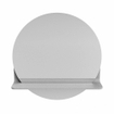 Mondiaz SPOT Badkamerspiegel - rond 50cm - spiegelplanchet - kleur Plata SW1235580