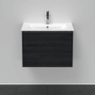 Duravit D-Neo wastafelonderkast 61x44x46.2cm 1 lade Eiken (zwart) Mat SW640744