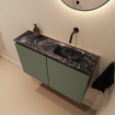 MONDIAZ TURE-DLUX 80cm toiletmeubel Army. EDEN wastafel Lava positie rechts. Zonder kraangat. SW1103679