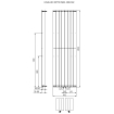 Plieger Cavallino Retto designradiator verticaal enkel middenaansluiting 2000x602mm 1332W wit 7255317