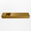Mondiaz TYNE Fontein - 110x23x12cm - wasbak Links - zonder kraangaten - solid surface - Oro SW1026164