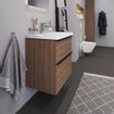 Duravit D-Neo meubelset m. wastafelonderbouwkast m. 2 laden m. softclose 65x20x48cm incl. wastafel wit mat SW641977