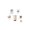 Brabantia NewIcon Pedaalemmer - 12 liter - kunststof binnenemmer - soft beige SW767516