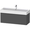 Duravit D-Neo wastafelonderkast 118.4x44x44.2cm 1 lade Grafiet Mat SW640783