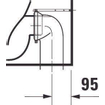 Duravit D-Neo staand toilet 37x58x40cm Wit Hoogglans SW640487