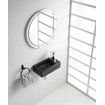 Wiesbaden Rhea M fontein rechts 40 x 22 x 11 cm keramiek mat zwart SW1172804