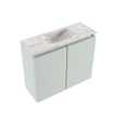 MONDIAZ TURE-DLUX 60cm toiletmeubel Greey. EDEN wastafel Glace positie midden. Zonder kraangat. SW1103277