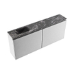 MONDIAZ TURE-DLUX 120cm toiletmeubel Plata. EDEN wastafel Lava positie links. Zonder kraangat. SW1103958