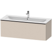 Duravit D-Neo wastafelonderkast 121x44x46.2cm 1 lade Taupe Mat SW640606