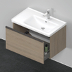 Duravit D-Neo wastafelonderkast 78.4x44x45.2cm 1 lade met softclose Eiken (terra) Mat SW640629