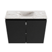 MONDIAZ TURE-DLUX 60cm toiletmeubel Urban. EDEN wastafel Glace positie midden. Met 1 kraangat. SW1103130