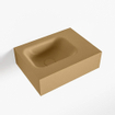 Mondiaz LEX Fontein - 40x30x12cm - wasbak Links - zonder kraangaten - solid surface - Oro SW1026062