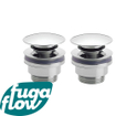 FugaFlow Efficiente Anta klikwaste afvoerplug 5/4" chroom set van 2 - SW1125248