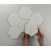 Cifre Ceramica Hexagon Timeless wand- en vloertegel - 15x17cm - 9mm - Zeshoek - Wit mat SW476711