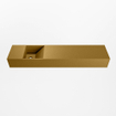 Mondiaz TYNE Fontein - 100x23x12cm - wasbak Links - zonder kraangaten - solid surface - Oro SW1026135