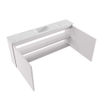 MONDIAZ TURE-DLUX 120cm toiletmeubel Cale. EDEN wastafel Opalo positie midden. Met 1 kraangat. SW1104211