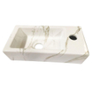 Wiesbaden Rhea mini fontein rechts 36,5 x 18 x 9 cm keramiek carrara SW484772