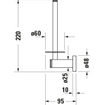 Duravit D Code reserverolhouder chroom 0293311