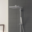 GROHE Euphoria smartcontrol Regendoucheset Opbouw - hoofddouche vierkant 31cm - handdouche staaf - chroom OUTLETSTORE STORE35214