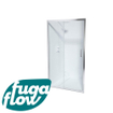 FugaFlow ID06 Quick Fit Schuifdeur - 110x190cm - 6mm veiligheidsglas - alu profiel - anti kalk - chroom SW999912