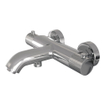 Brauer Chrome Carving Badkraan - douchegarnituur - handdouche rond 3 standen - carving knop - chroom SW1164673