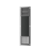 Xellanz Rocko toiletrolhouder zonder klep en reserverolhouder inbouw gunmetal SW1126032