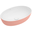 Villeroy & Boch Artis opzetwastafel ovaal 61x41x12.5cm zonder kraangat zonder overloop powder SW68824