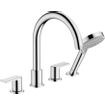 Hansgrohe Vernis Shape afdekset badkraan 211mm 4-gats chroom SW651553