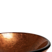 Saniclass Pesca Waskom - 30x10,5cm - rond - gehard glas - bruin rood SW213533
