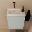 MONDIAZ TURE-DLUX 40cm toiletmeubel Greey. EDEN wastafel Opalo positie links. Zonder kraangat. SW1104363