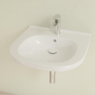 Villeroy en Boch O.novo Vita wastafel Vita met 1 kraangat met overloop 55x55cm wit 1025053