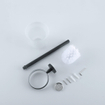 Fortifura Calvi Toiletborstelhouder - rond - Mat Zwart SW639936