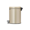 Brabantia NewIcon Pedaalemmer - 5 liter - kunststof binnenemmer - Champagne SW538282