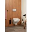 Haceka Kosmos Toiletrolhouder - met klep - mat zwart SW654023