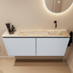 MONDIAZ TURE-DLUX 120cm toiletmeubel Clay. EDEN wastafel Frappe positie rechts. Zonder kraangat. SW1102713