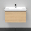 Duravit D-Neo wastafelonderkast 78.4x44x45.2cm 1 lade met softclose Natuur eiken Mat SW640592