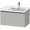 Duravit D-Neo wastafelonderkast 78.4x44x45.2cm 1 lade met softclose Betongrijs Mat SW640746