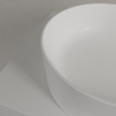Villeroy & Boch Collaro opzetwastafel ovaal 56x36cm zonder overloop zonder kraangat ceramic+ stone white SW336076