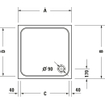 Duravit D Code douchebak 80x80cm acryl wit 0295835