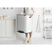 Brabantia Bo Pedaalemmer - 2x30 liter - 2 kunststof binnenemmers - wit SW1026529