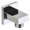 Wiesbaden Wandaansluitbocht vierkant 1/2" chroom SW10506